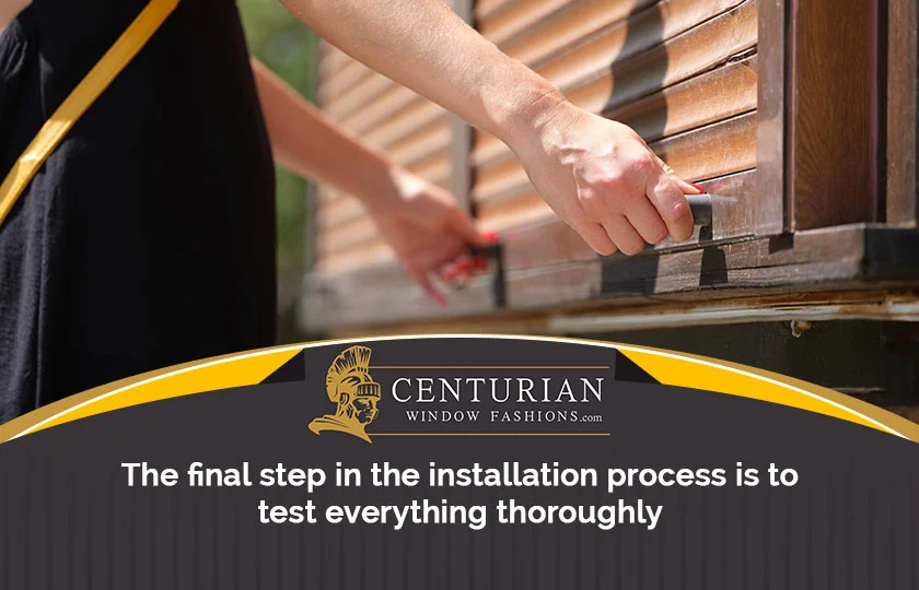 Final Testing in the Installation Process